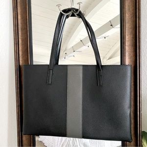 Vince Camuto Black Leather Tote